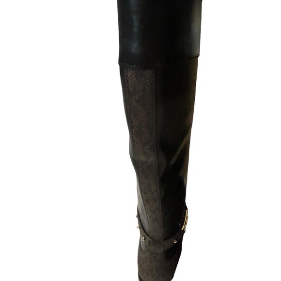 Michael Kors Kincaid Leather Riding Boot Size 8 M Dome Studs Western Equestrian - Picture 4 of 10